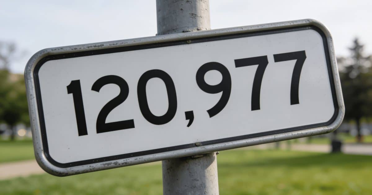 Panneau indicateur affichant chiffres population ville Perpignan